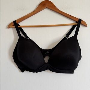 Aerie Real Sunnie Black Adjustable Strap Wireless Bra size 36DD EUC